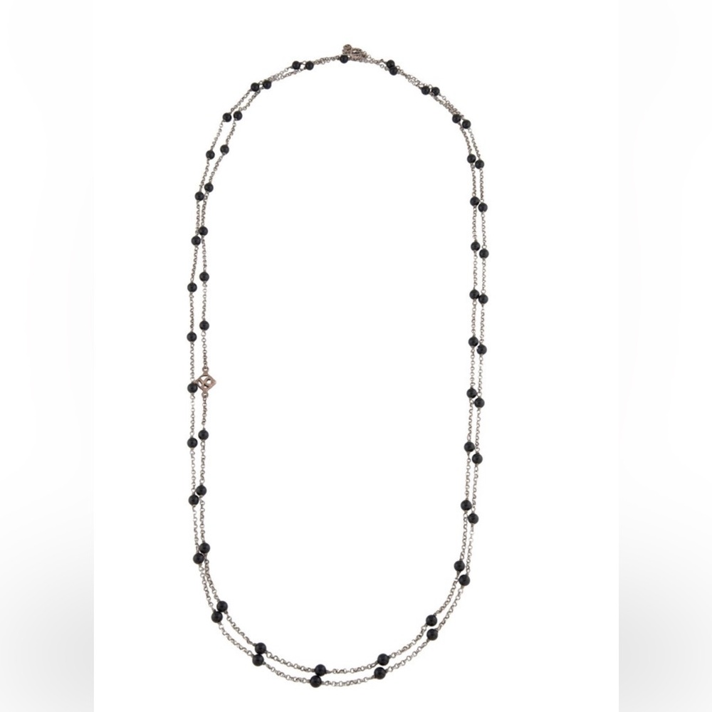 David Yurman necklace Very Good. Minor wear throughout metal.